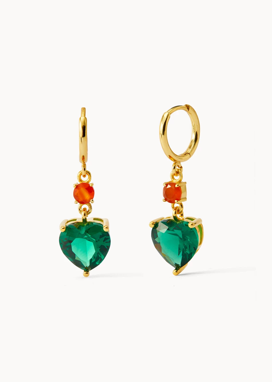 Pendientes Green Heart - Imagen 1