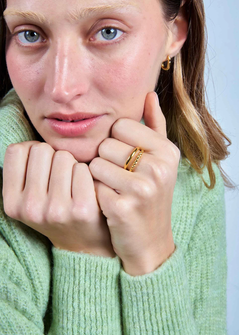 Anillo Doble Tressé - Imagen 4