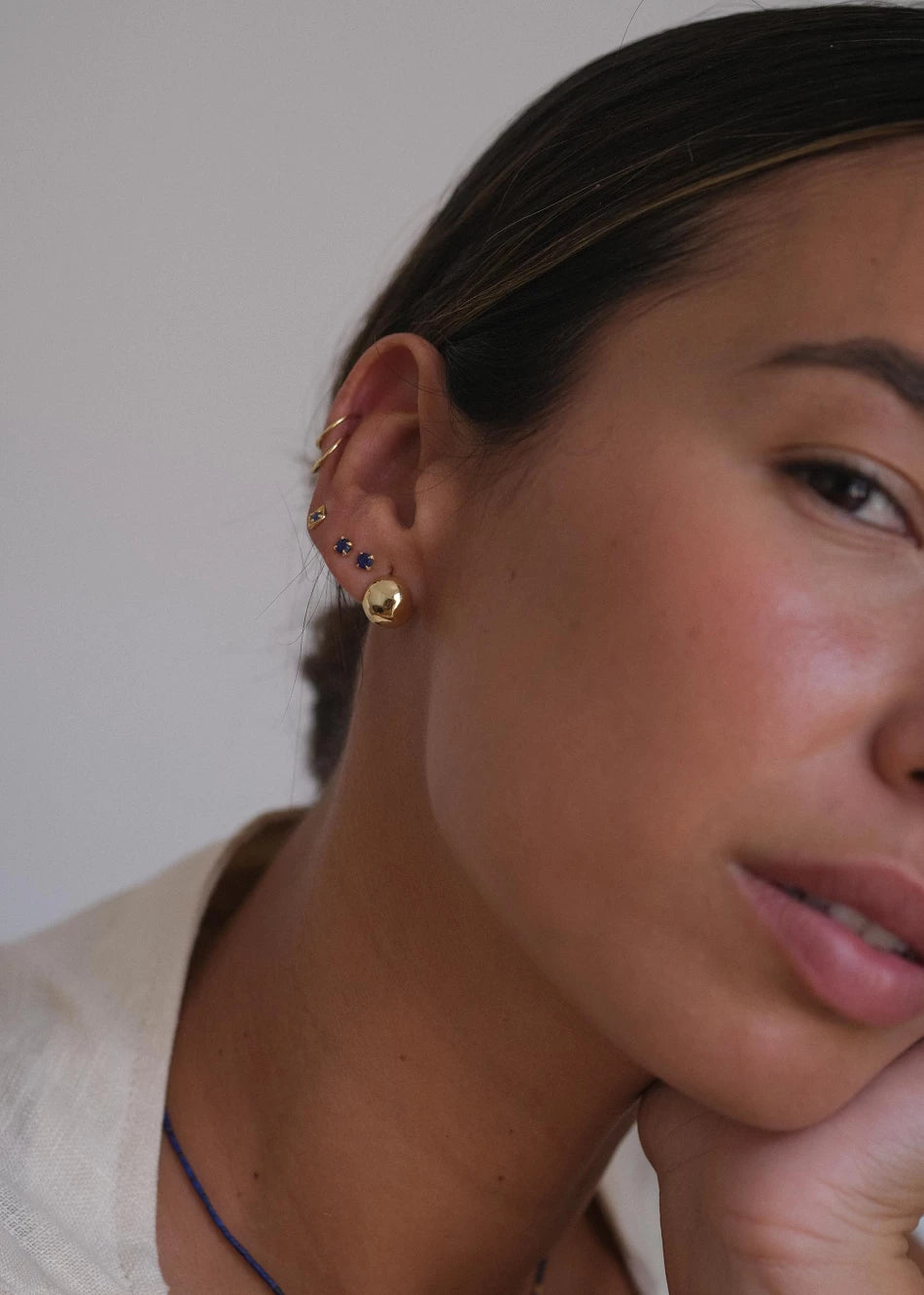 Pendiente Jade Azul Detail - Imagen 2