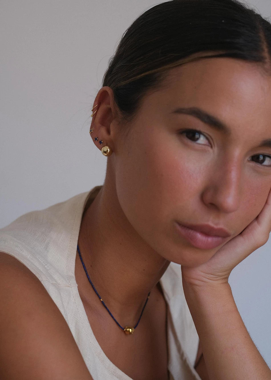 Pendiente Jade Azul Vision - Imagen 3