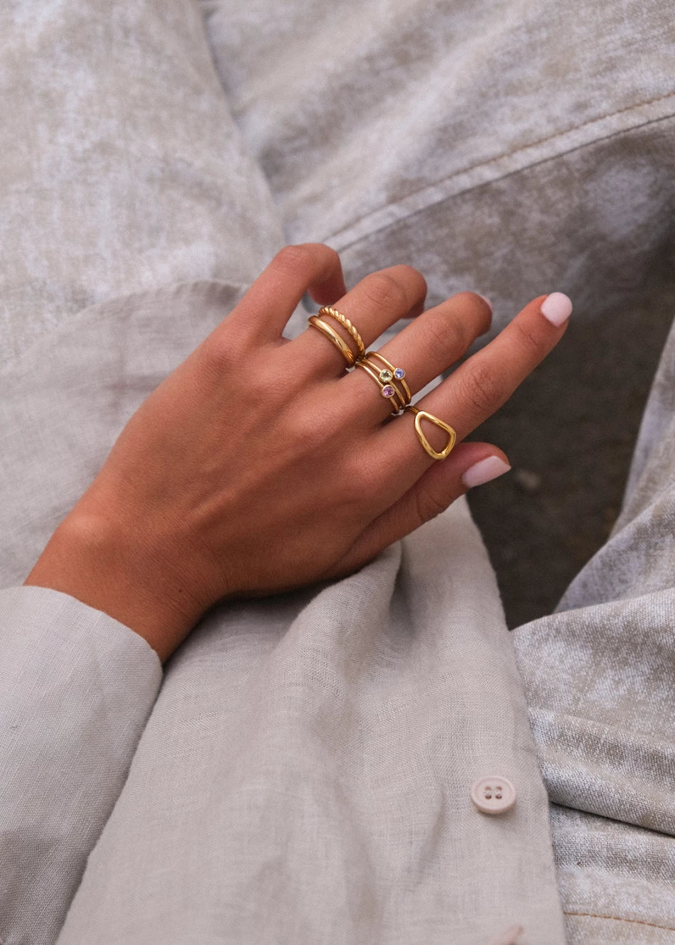 Anillo Doble Tressé - Imagen 3