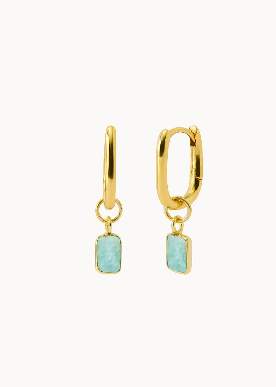 Pendientes Amazonita Flash Hoop